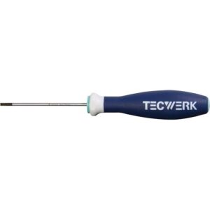 TECWERK Schraubendreher - Schneidenbreite 2,5 mm Klingenl?nge 75 mm 3-Komponentengriff – Bild 1