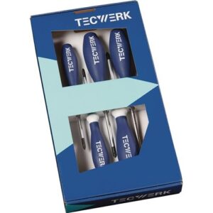 TECWERK Schraubendreher-Satz - 5-teilig Schlitz 3-Komponentengriff – Bild 1