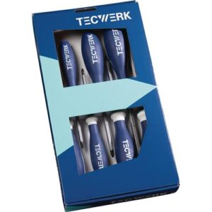 TECWERK Schraubendreher-Satz - 7-teilig Schlitz / PH / PZD 3-Komponentengriff – Bild 1