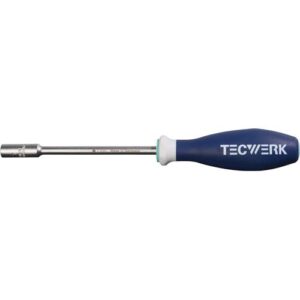 TECWERK Sechskantsteckschlssel - SW 7 mm Klingenl?nge 125 mm Gesamtl?nge 240 mm – Bild 1