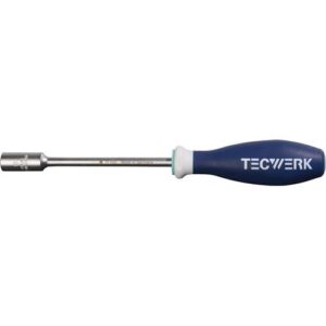 TECWERK Sechskantsteckschlssel - SW 10 mm Klingenl?nge 125 mm Gesamtl?nge 240 mm – Bild 1