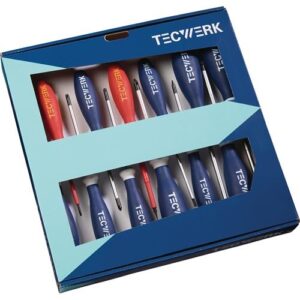 TECWERK Schraubendreher-Satz - 13-teilig Schlitz/PH/PZD/TX Mehrkomponentengriffe – Bild 1