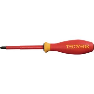 TECWERK Schraubendreher - Gr?ÿe PH 2 Klingenl?nge 100 mm VDE isoliert – Bild 1