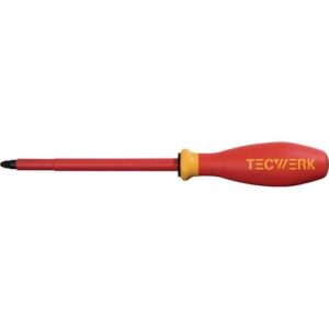 TECWERK Schraubendreher - Gr?ÿe PZD 3 Klingenl?nge 150 mm VDE isoliert – Bild 1