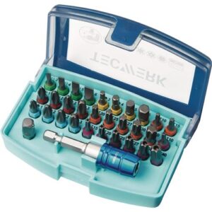 TECWERK Bitsortiment - 32-teilig Schlitz/PH/PZD/TX/TX-BO/6Kt. – Bild 1