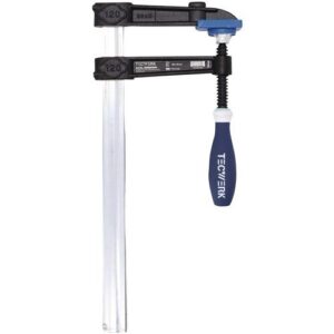 TECWERK Temperguss-Schraubzwinge - Spannweite 1250 mm Ausladung 120 mm 3-Komponentengriff – Bild 1