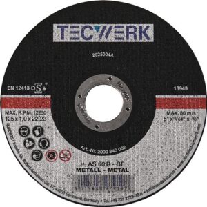 TECWERK Trennscheibe - D115x1mm gerade Stahl – Bild 1