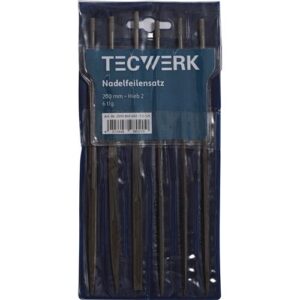 TECWERK Nadelfeilen-Satz - L?nge 200 mm Hieb 2 6-teilig – Bild 1