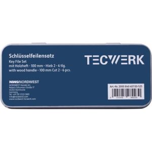 TECWERK Schlsselfeilen-Satz - L?nge 100 mm Hieb 2 – Bild 1