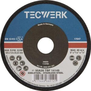 TECWERK Schruppscheibe - D125xS7mm gekr?pft – Bild 1