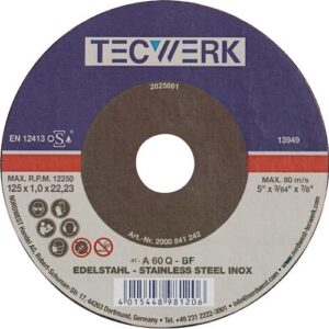TECWERK Trennscheibe - D180x1,5mm gekr?pft INOX – Bild 1