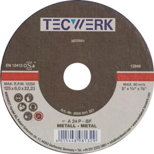 TECWERK Schruppscheibe - D230xS6mm gekr?pft Stahl – Bild 1