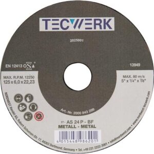 TECWERK Schruppscheibe - D125xS6mm gekr?pft – Bild 1