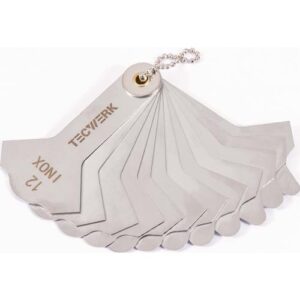 TECWERK Schweiÿnahtf?cherlehre - Messbereich 3-12 mm mit 12 Blatt – Bild 3