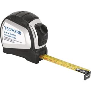TECWERK Taschenrollbandmaÿ - L?nge 3 m Breite 16 mm mm/cm EG II 2K Automatic – Bild 1