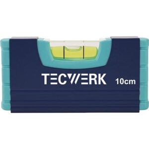 TECWERK Wasserwaage - 10 cm Aluminium blau – Bild 1