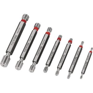 TECWERK Grenzgewindelehrdorn-Satz - je 1 St. M3, M4, M5, M6, M8, M10, M12 – Bild 1