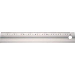 TECWERK Lineal - L?nge 600 mm Aluminium mit Griffmulde – Bild 1
