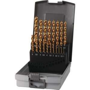 TECWERK Spiralbohrer-Satz - Nenn- 1-10x0,5 mm HSS-Co TiN – Bild 1