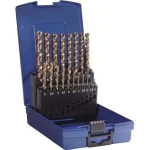 TECWERK Spiralbohrer-Satz - Nenn- 1-10x0,5 mm HSS-Co5 dampfangelassen – Bild 1