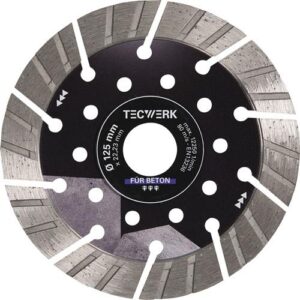 TECWERK Diamanttrennscheibe -  350 mm Bohrung 25,4 mm Segmenth?he 15 mm Segmentst?rke 3,4 mm – Bild 1