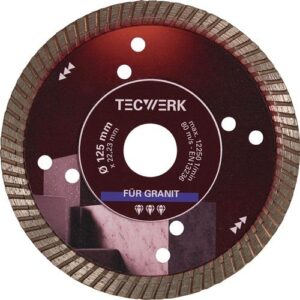 TECWERK Diamanttrennscheibe -  350 mm Bohrung 25,4 mm Segmenth?he 10 mm – Bild 1