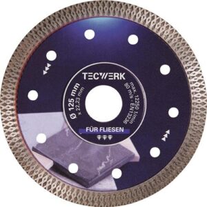 TECWERK Diamanttrennscheibe - 125 mm Bohrung 22,23 mm – Bild 1