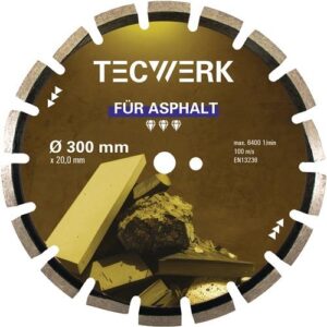 TECWERK Diamanttrennscheibe -  400 mm Bohrung 25,4 mm Segmenth?he 10 mm Segmentst?rke 3,4 mm – Bild 1