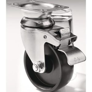 TECWERK Rollen-Satz - 4-teilig 4 Rollen, 2x fix + 2x schwenkbare Rollen – Bild 1