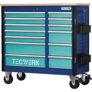 TECWERK Rollwerkbank - Auÿen-B1150xT500xH1015mm Schubladenanzahl 13 30 kg – Bild 1