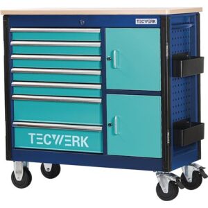 TECWERK Rollwerkbank - Auÿen-B1090xT500xH1055mm Schubladenanzahl 7 30 kg – Bild 1