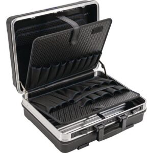 TECWERK Schalenkoffer - B500xT200xH420mm mit Werkzeugtaschen 28,1 l ABS-Kunststoff – Bild 1