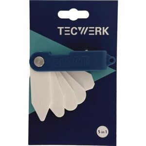 TECWERK Silikonspachtel - passend fr s?mtliche Silikonfugen Kunststoff 1 Stck auf Karte – Bild 1