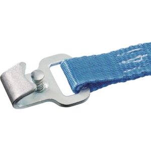 TECWERK Zurrgurt - L?nge 4 m Breite 25 mm mit Ratsche + Flachhaken mit Sicherung – Bild 3