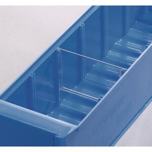 TECWERK Trennwand - fr Regalkasten B. 183 mm Styrolux transparent – Bild 1