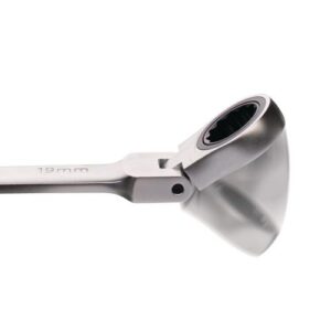 TECWERK Maulringratschenschlssel - Schlsselweite 10 mm L?nge 160 mm Ringseite flexibel – Bild 3