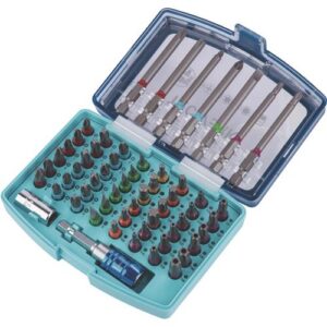 TECWERK Bitsortiment - 57-teilig Schlitz/PH/PZD/TX/TX-BO/6Kt. – Bild 1