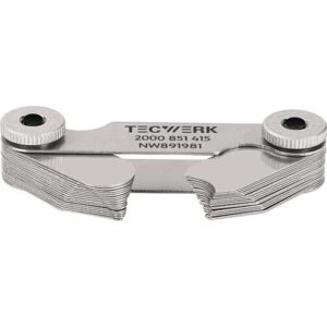 TECWERK Radienschablone - 7,5-15 mm Blattanzahl 16 St. – Bild 3