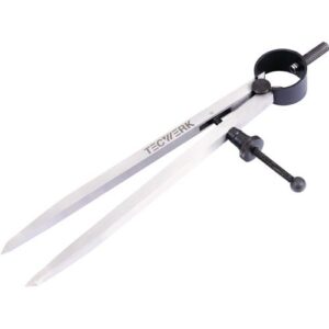 TECWERK Federzirkel - L?nge 125 mm mit Schnellspannmutter – Bild 3