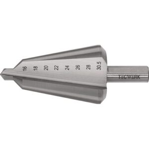 TECWERK Blechsch?lbohrer - Bohrbereich 16-30,5 mm HSS Gesamtl?nge 76 mm – Bild 1