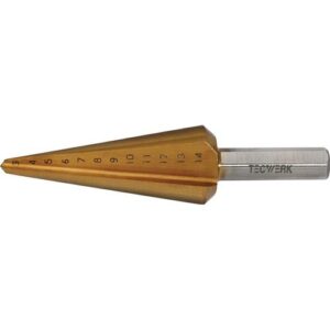 TECWERK Blechsch?lbohrer - Bohrbereich 3-14 mm HSS TiN Gesamtl?nge 58 mm – Bild 1