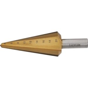 TECWERK Blechsch?lbohrer - Bohrbereich 4-20 mm HSS TiN Gesamtl?nge 71 mm – Bild 1