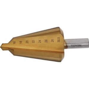 TECWERK Blechsch?lbohrer - Bohrbereich 16-30,5 mm HSS TiN Gesamtl?nge 76 mm – Bild 1