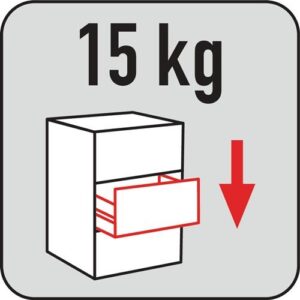 TECWERK Werkstattwagen - B855xT400xH895mm 300 kg 4 Schubladen – Bild 3