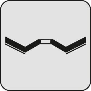 TECWERK F?cherscheibe -  180 mm K?rnung 80 konisch INOX Zirkonkorund – Bild 3