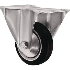 TECWERK Bockrolle - Rad- 160 mm Tragf?higkeit 135 kg Vollgummi – Bild 1