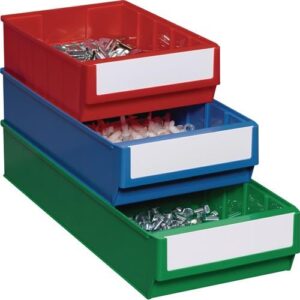 TECWERK Regalkasten - L300xB183xH81mm rot Polypropylen – Bild 1