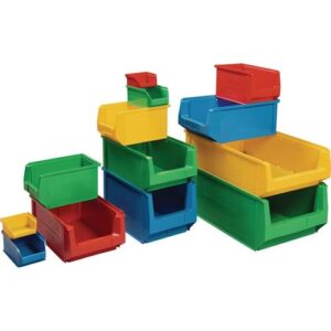 TECWERK Sichtlagerkasten - L350/300xB210xH200mm PE gelb – Bild 1