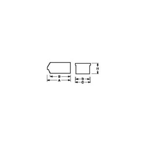 TECWERK Sichtlagerkasten - L230/200xB150xH130mm SAN transparent – Bild 3