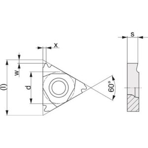 TECWERK Wendeschneidplatte - 16ER300 ISO PK30 rechts – Bild 3